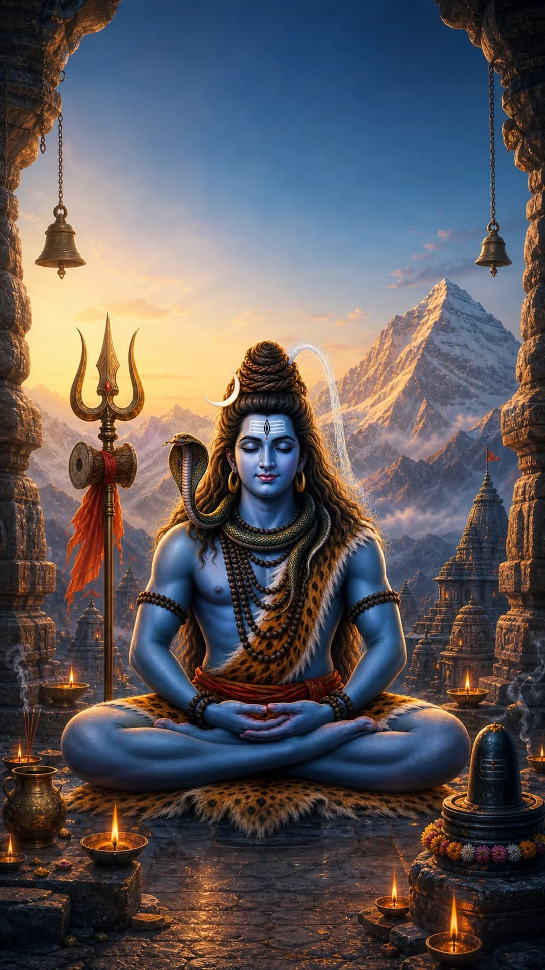 Shiva temple wallpaper